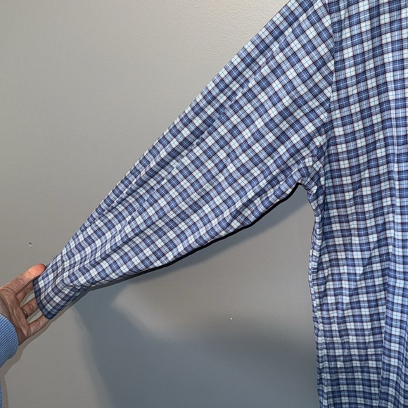 Peter Millar Crown Finish Stretch Sandprint Plaid Shirt - Picture 6 of 12